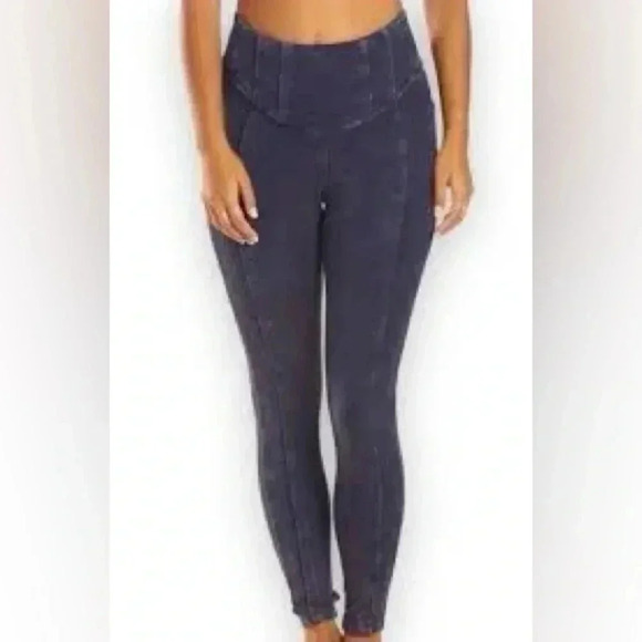 Free People Hybrid Yoga Leggings Size Small EUC - Picture 2 of 6